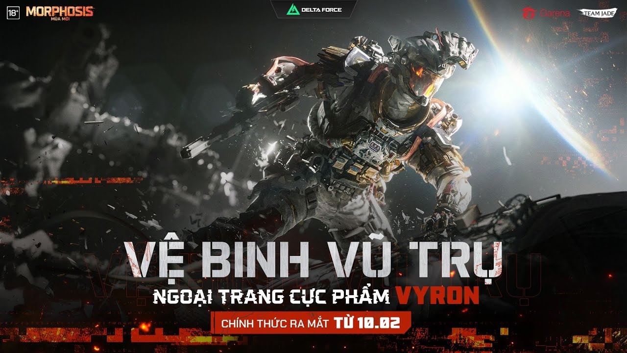Ngoại trang Vyron Vệ Binh Vũ Trụ trong Delta Force.